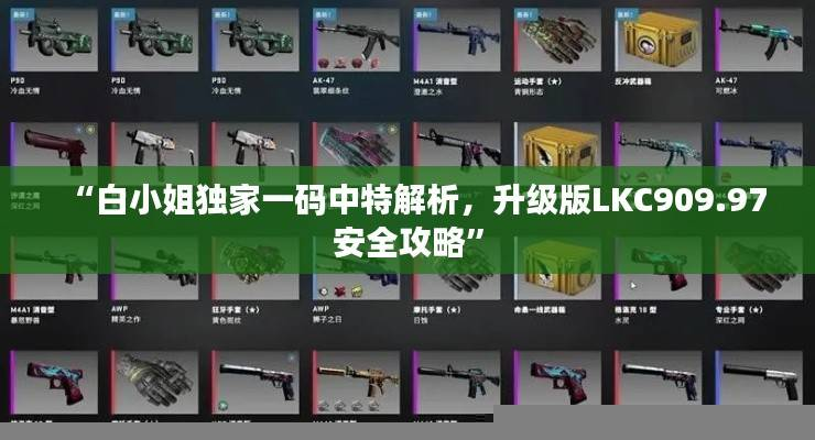 “白小姐独家一码中特解析，升级版LKC909.97安全攻略”