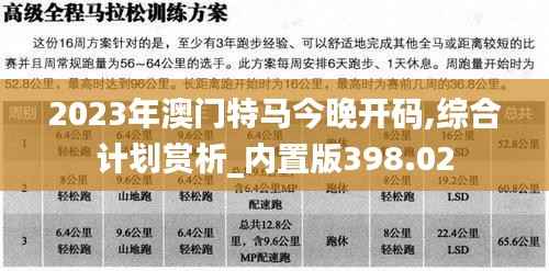 2023年澳门特马今晚开码,综合计划赏析_内置版398.02
