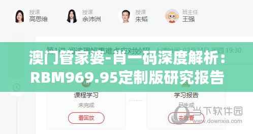 澳门管家婆-肖一码深度解析：RBM969.95定制版研究报告