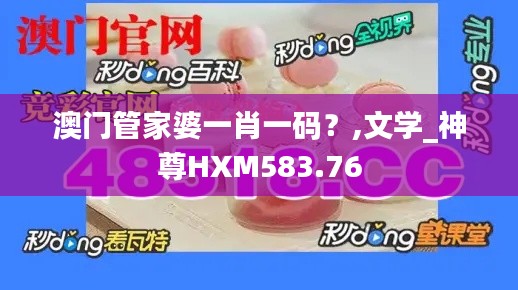 澳门管家婆一肖一码?,文学_神尊HXM583.76